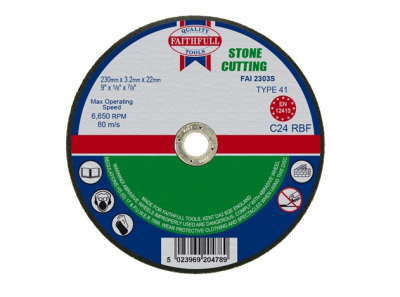 Faithfull Stone Cutting Disc 230 x 3.2 x 22mm