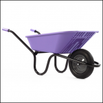 Haemmerlin Vibrante GO Lilac 90L Pneumatic Wheelbarrow