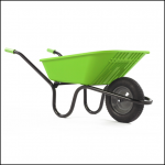 Haemmerlin Vibrante GO Lime 90L Pneumatic Wheelbarrow