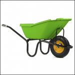 Haemmerlin Vibrante PICK-UP 110L Green Puncture Free Wheelbarrow