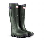 Hunter Lady Neoprene Olive Green Wellington Boots