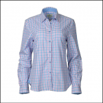 Hoggs of Fife Becky Pink-Blue Cotton Check Shirt