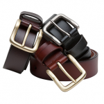 Hoggs of Fife Luxury Dark Brown Leather Belt 1