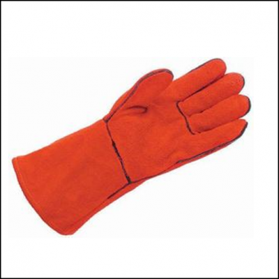 Hurrican Fleece Lined 14inch Chrome Leather Gauntlet