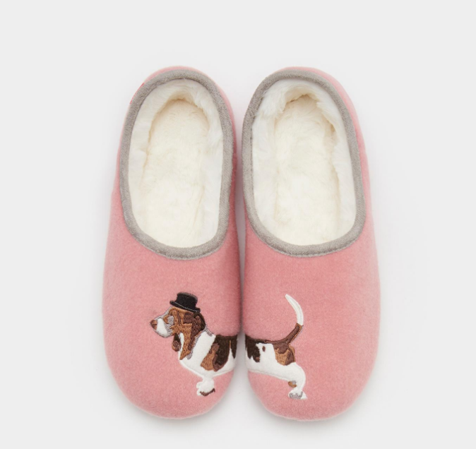 pink mule slippers