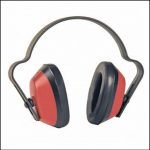 MG Safety Economuff Red-Black Ear Muffs