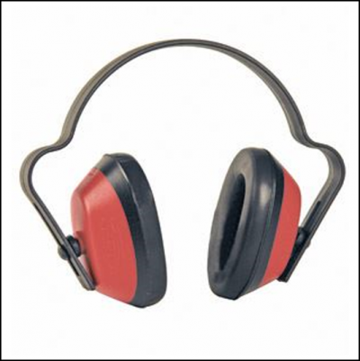 MG Safety Economuff Red-Black Ear Muffs