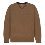 Musto Shooting Zip Neck Knit Toffee