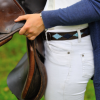 Pioneros Polo Belt - Pampas Cross, Navy & Pale Blue 2