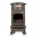 Provence 3kW Portable Gas Stove Heater Honey Glow Brown