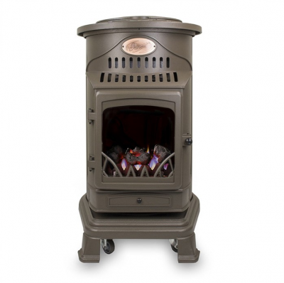 Provence Portable Gas Heater Honey Glow Brown 1