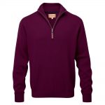 Schoffel Cashmere Cotton 1/4 Zip Jumper Fig