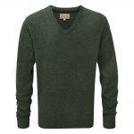 Schoffel Lambswool V Neck Jumper Forest