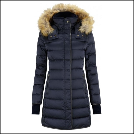navy down jacket ladies