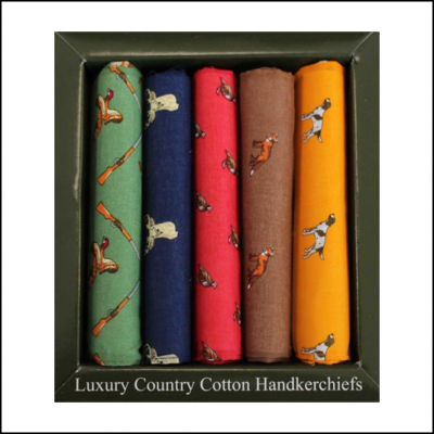 Soprano Country Themed Animals Handkerchief Gift Box Set 1