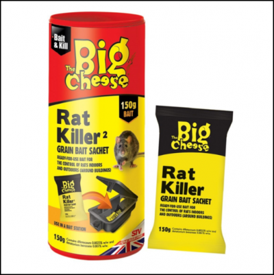 STV The Big Cheese Rat Killer Grain Bait Sachet 150g 1