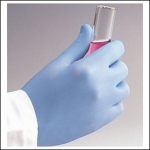 True Touch Powder Free Disposable Blue Nitrile Safety Gloves 1