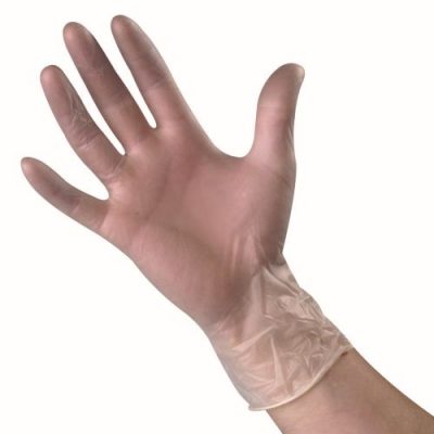 Unicare Soft Powder Free Clear Disposable Vinyl Gloves 1